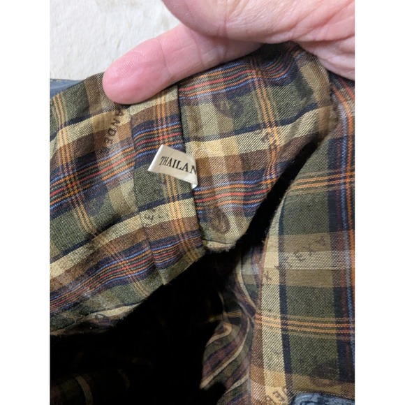 Derek Alexander Leather Hobo Shoulder Bag Dark Blue Distressed Style - Picture 6 of 16